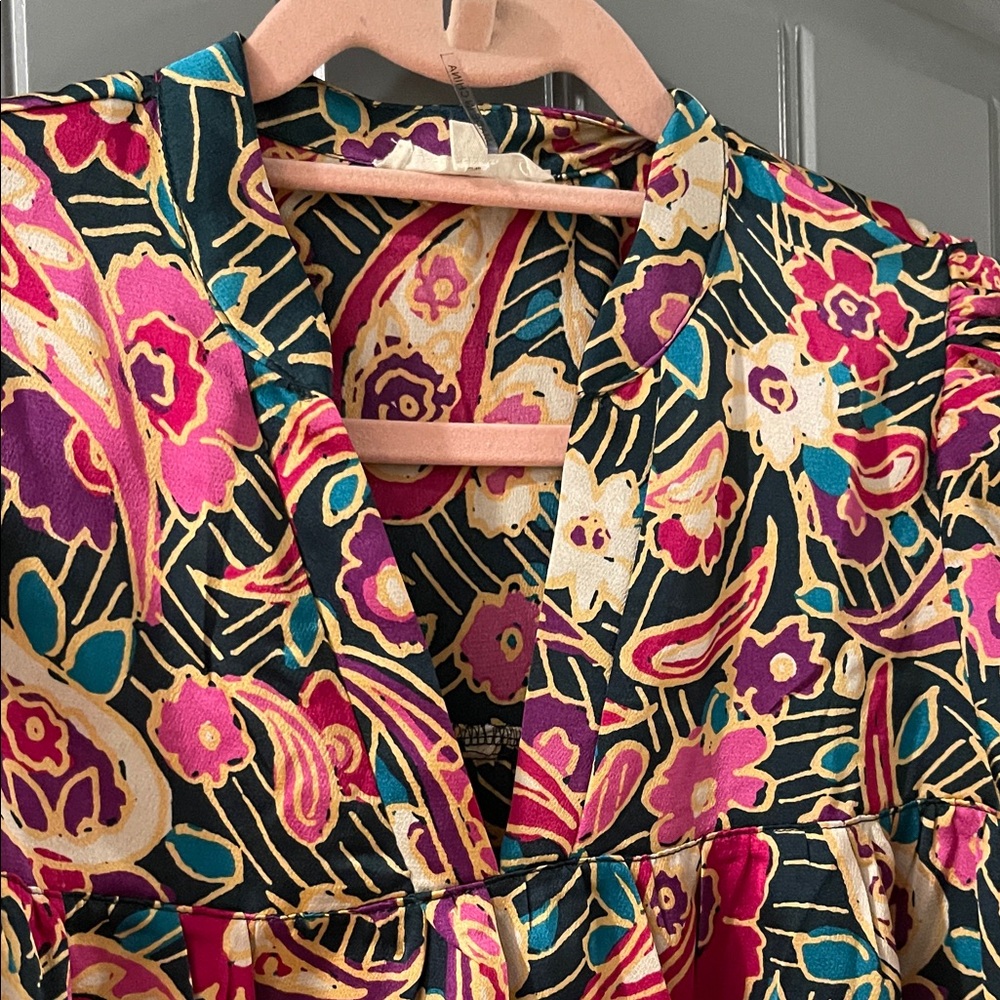 Entro Multicolor Paisley Blouse - Picture 4 of 7